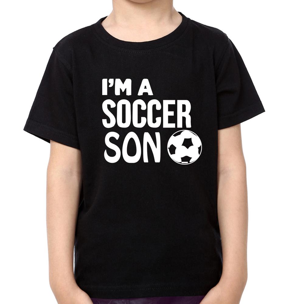 I'M A Soccer Mom I'M A Soccer Son Mother and Son Matching T-Shirt- FunkyTeesClub