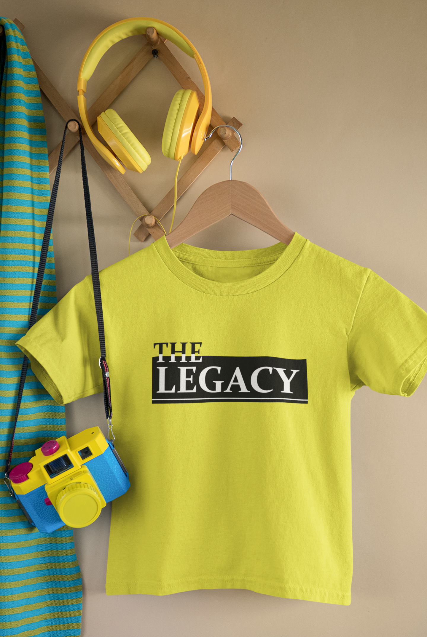 The Legend Father and Son Yellow Matching T-Shirt- FunkyTeesClub