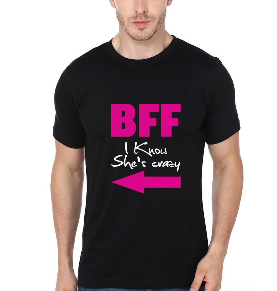 Crazy BFF Half Sleeves T-Shirts-FunkyTees