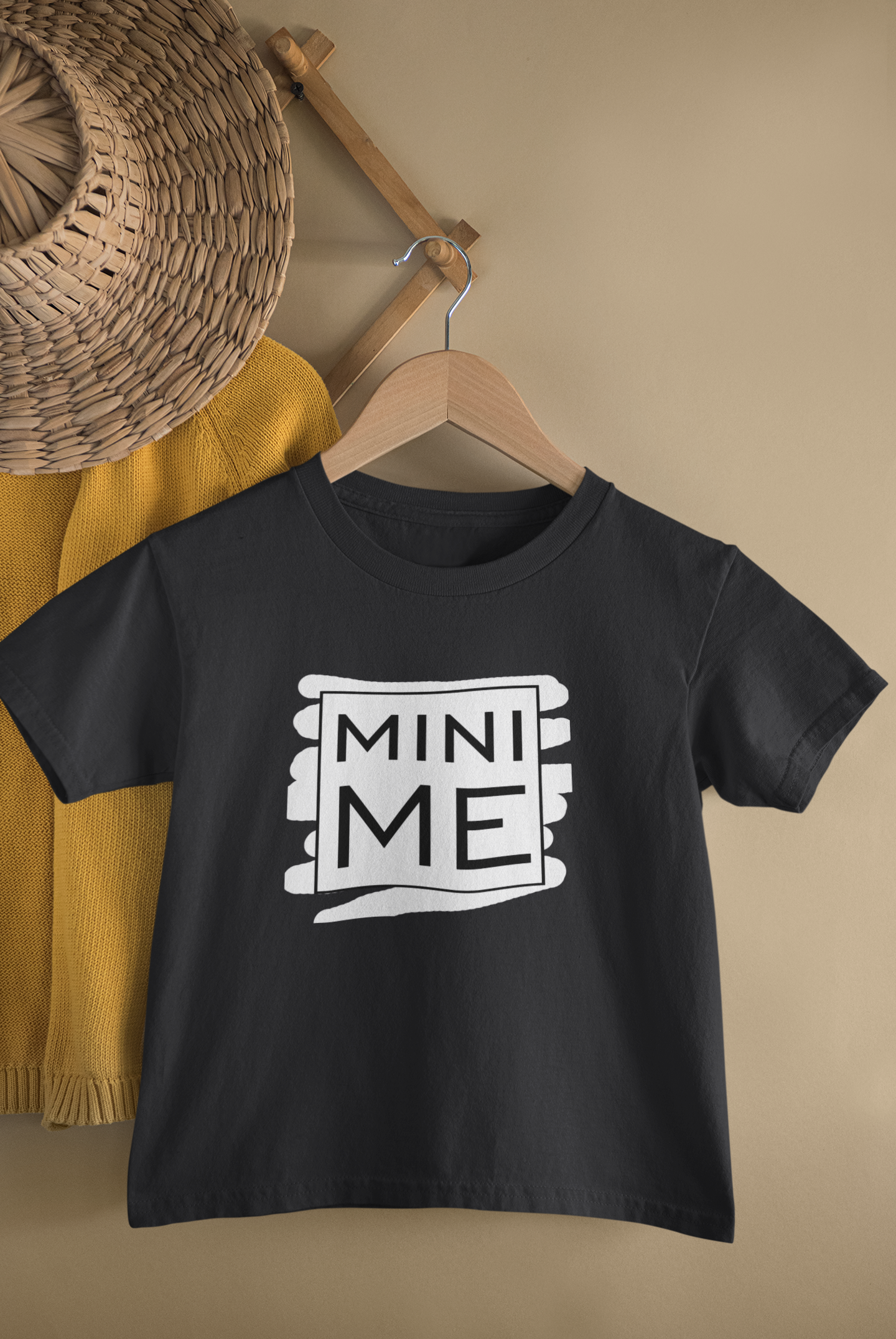Me Father and Daughter Black Matching T-Shirt- FunkyTeesClub
