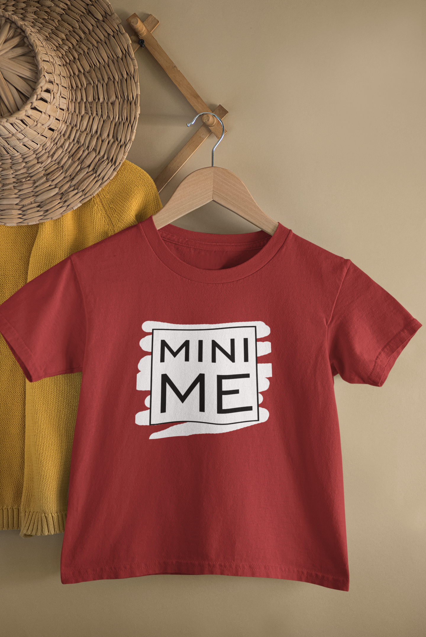 Me Father and Daughter Red Matching T-Shirt- FunkyTeesClub