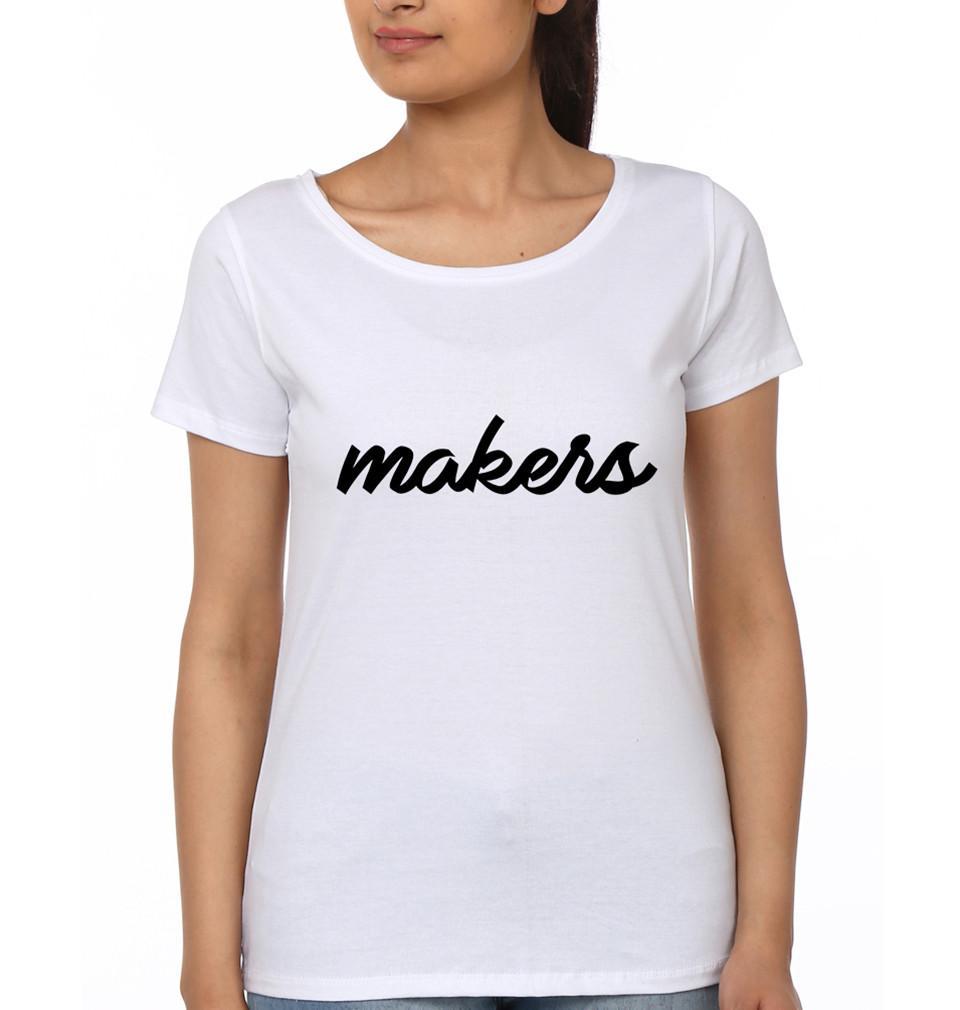 FunkyTees Trouble Makers BFF Half Sleeve T Shirt