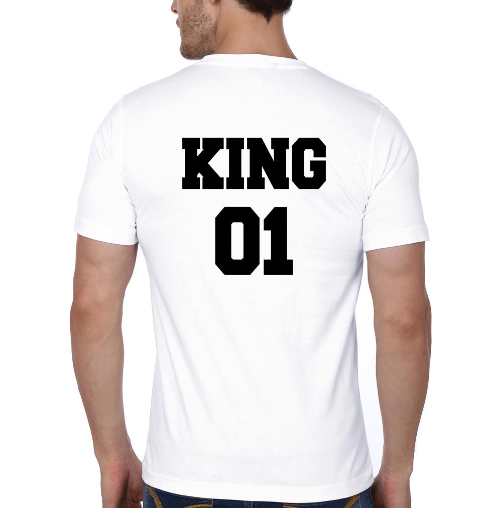 King 01 Princess 01 Father and Daughter Matching T-Shirt- FunkyTeesClub