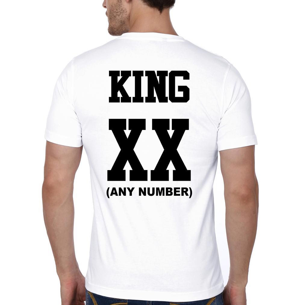 King Queen XX Couple Half Sleeves T-Shirts -FunkyTees