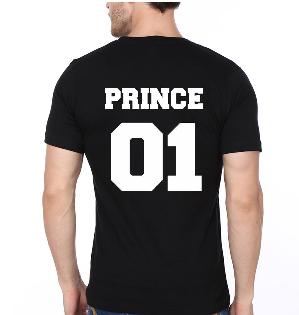 Prince Princess Couple Half Sleeves T-Shirts -FunkyTees