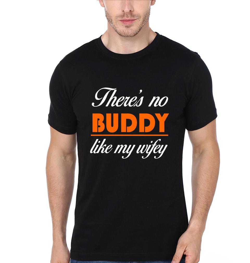There Is No Buddy Couple Half Sleeves T-Shirts -FunkyTees