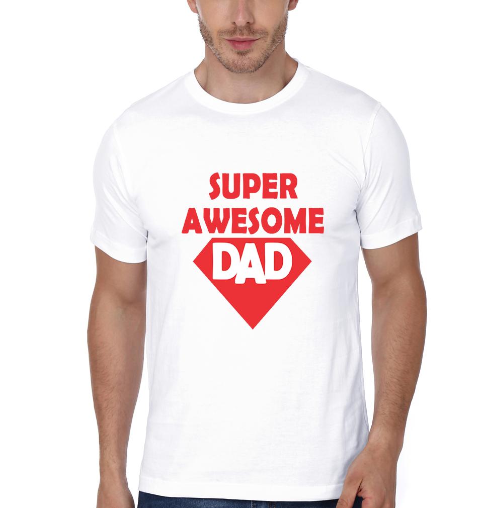 Super Awesome Dad & Super Awesome Kid Father and Daughter Matching T-Shirt- FunkyTeesClub