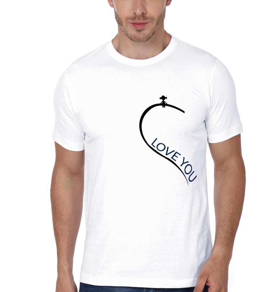Love you forever Couple Half Sleeves T-Shirts -FunkyTees