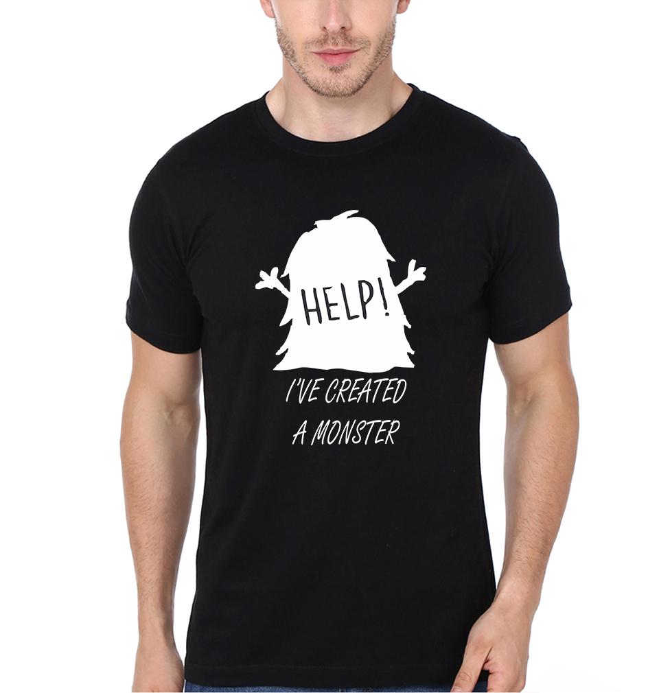 Help Monster Father and Daughter Matching T-Shirt- FunkyTeesClub