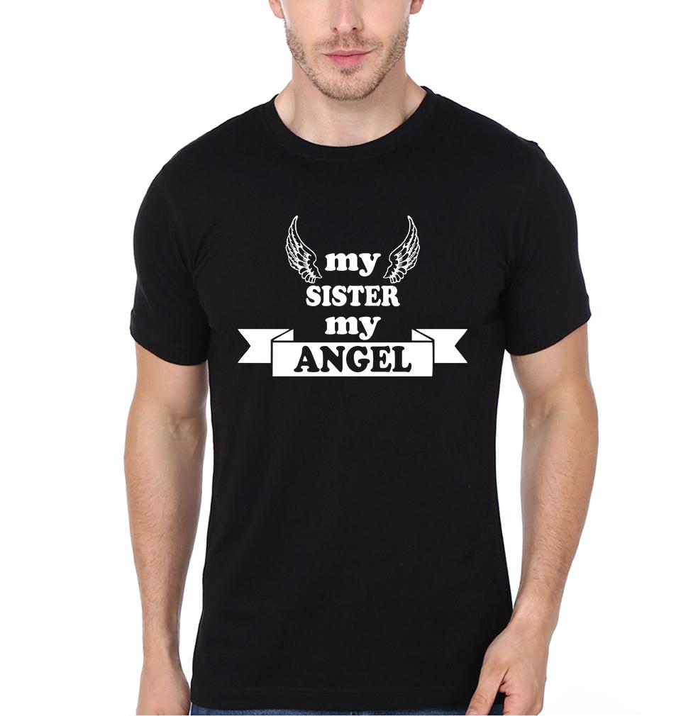 My Brother My Hero my Sister My Angel Brother-Sister Half Sleeves T-Shirts -FunkyTees