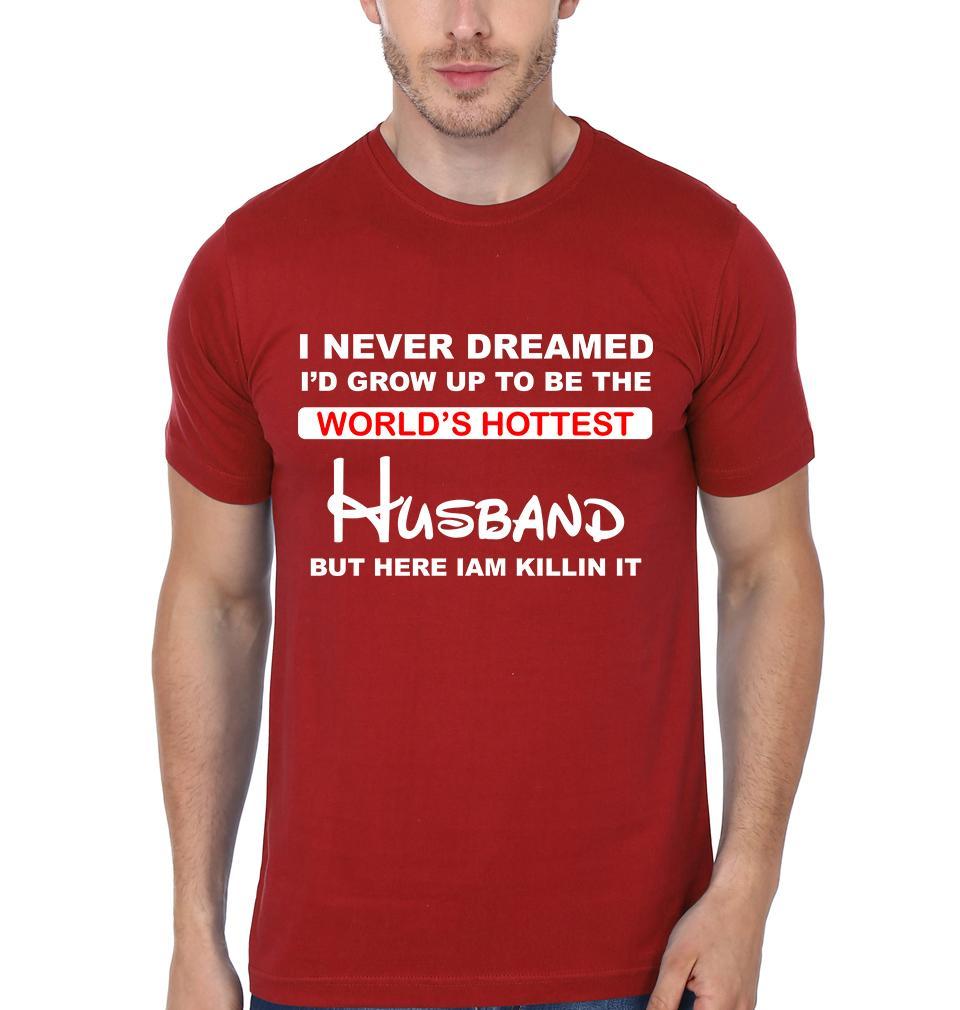 Perfect Husband Wife Couple Half Sleeves T-Shirts -FunkyTees