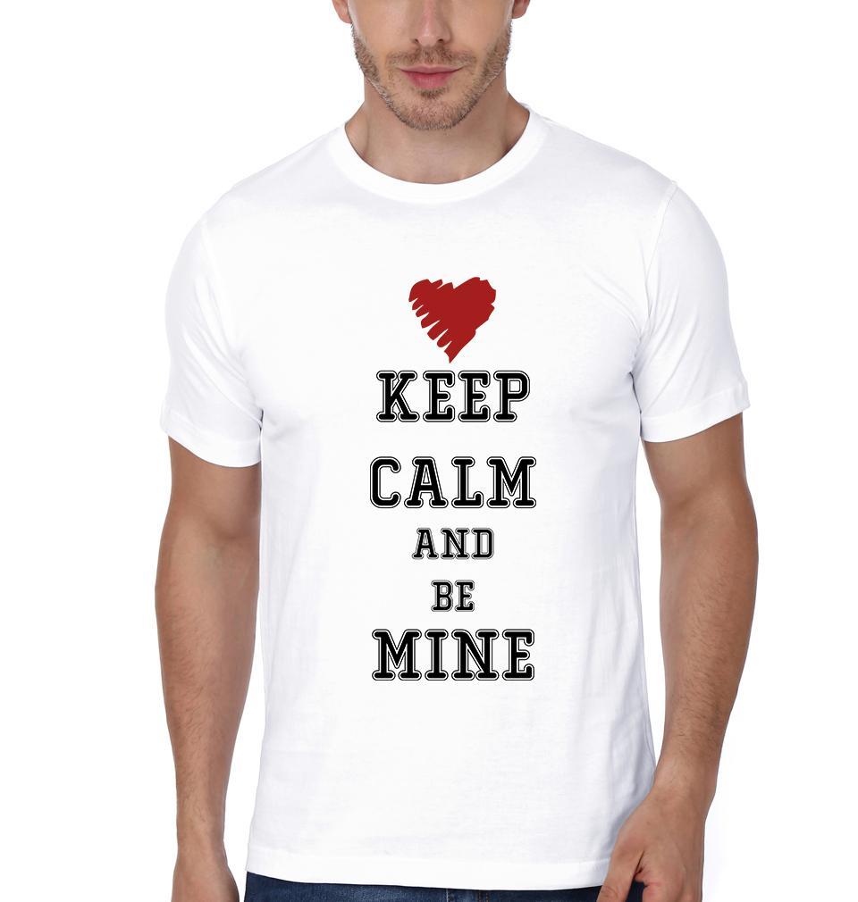Keep Kalm And Be mine Couple Half Sleeves T-Shirts -FunkyTees