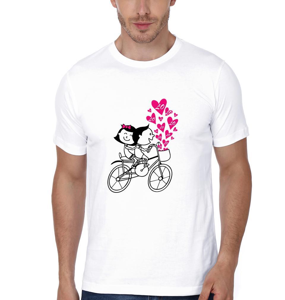 Love Couple Half Sleeves T-Shirts -FunkyTees