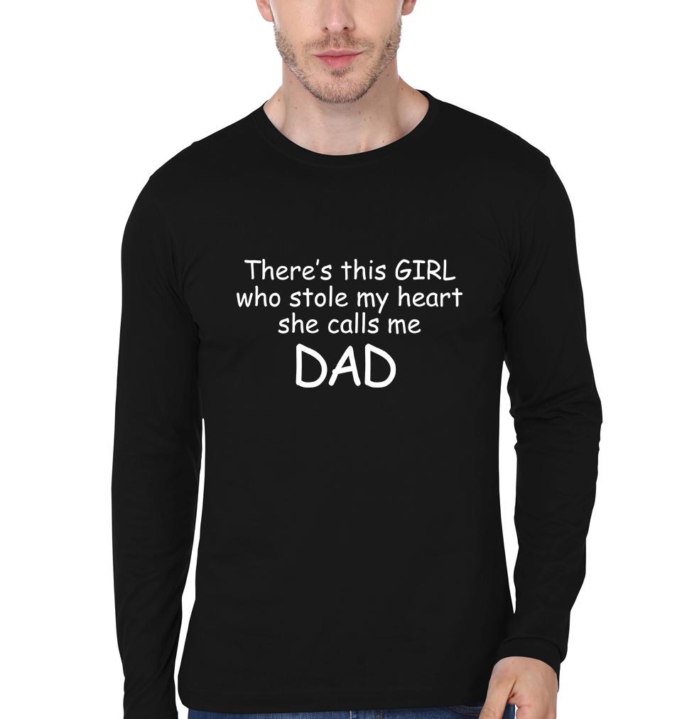 I Stole Daddy Heart Father and Daughter Matching Full Sleeves T-Shirt- FunkyTeesClub