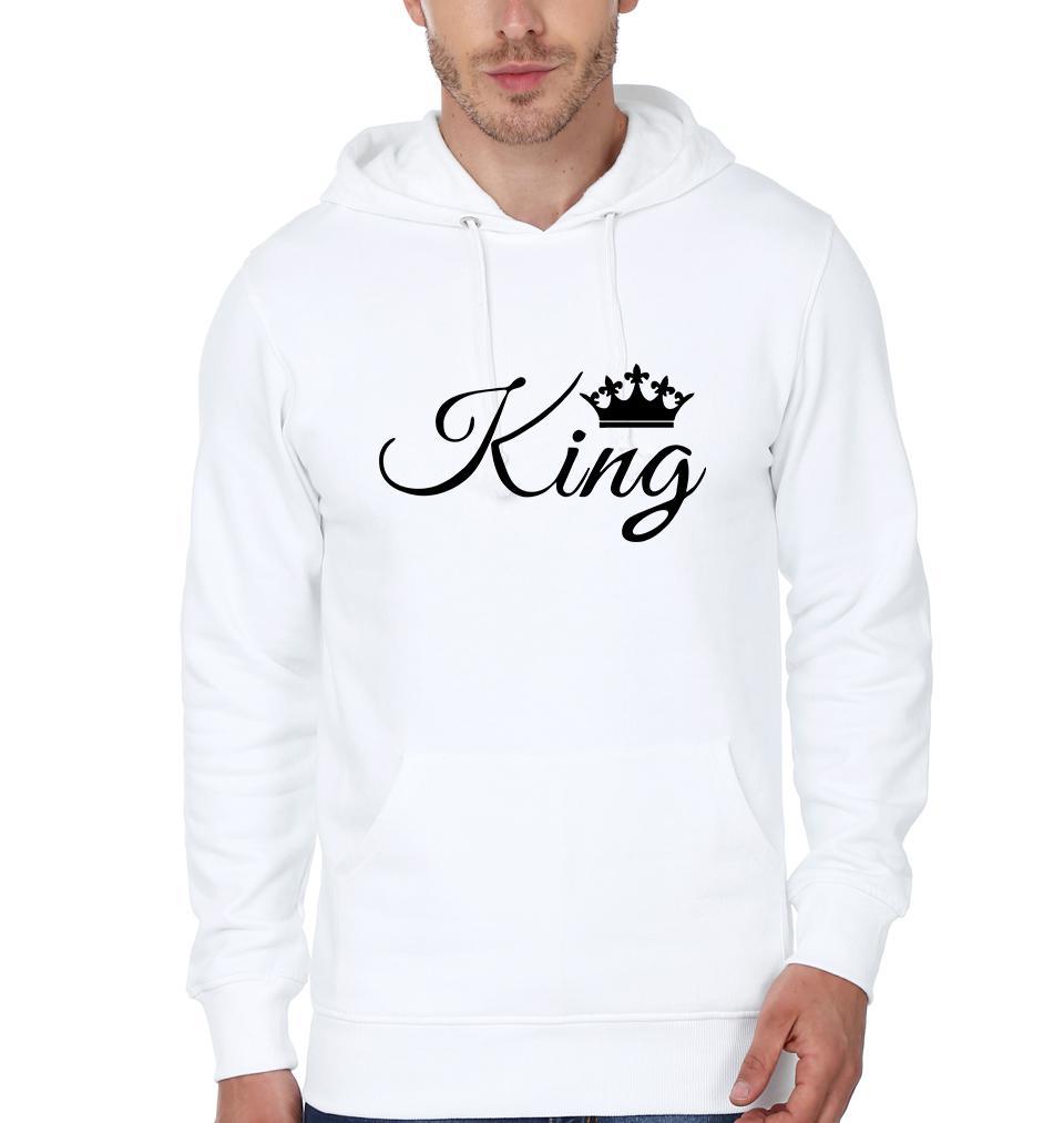 King Queen Couple Hoodie-FunkyTees