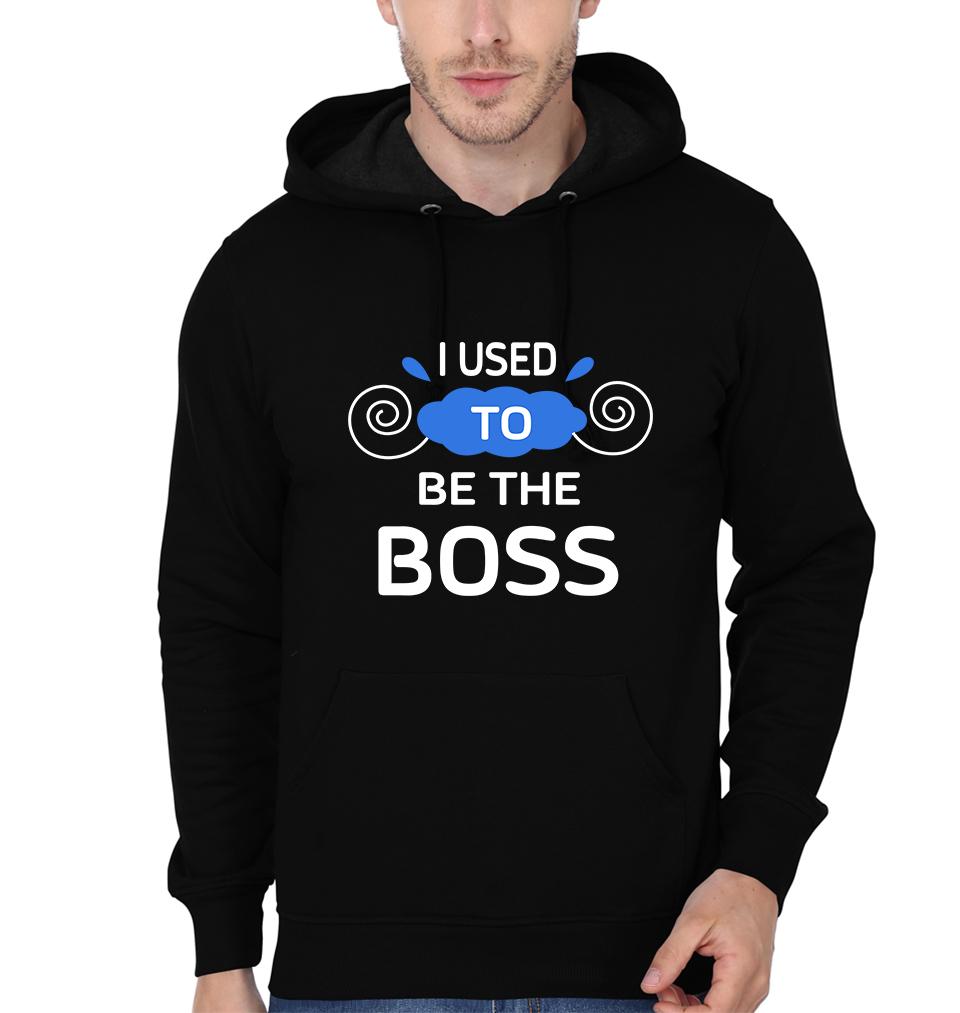 I Used To Be Boss & I Am Boss Father and Son Matching Hoodies- FunkyTeesClub
