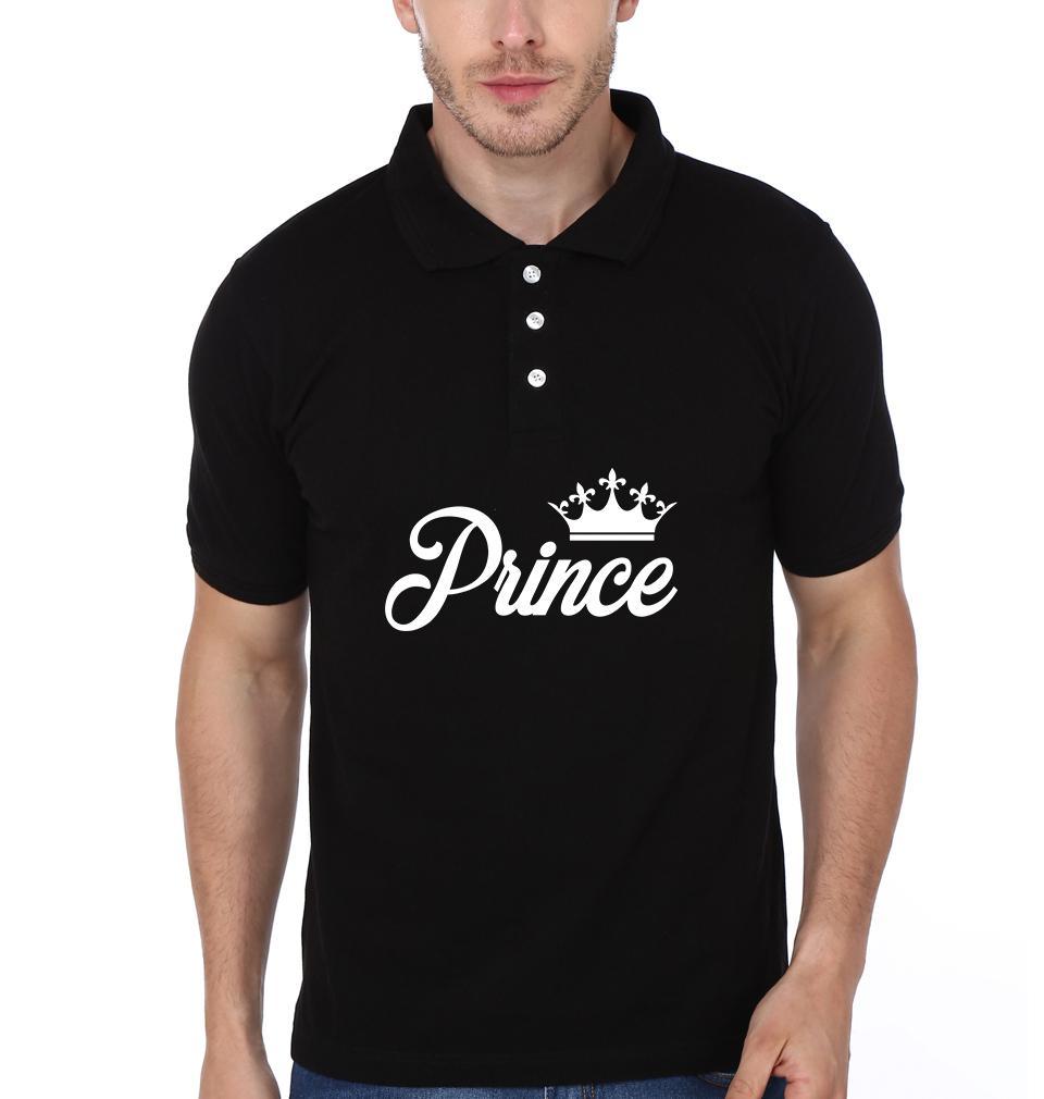 Prince Princess Couple Polo Half Sleeves T-Shirts -FunkyTees