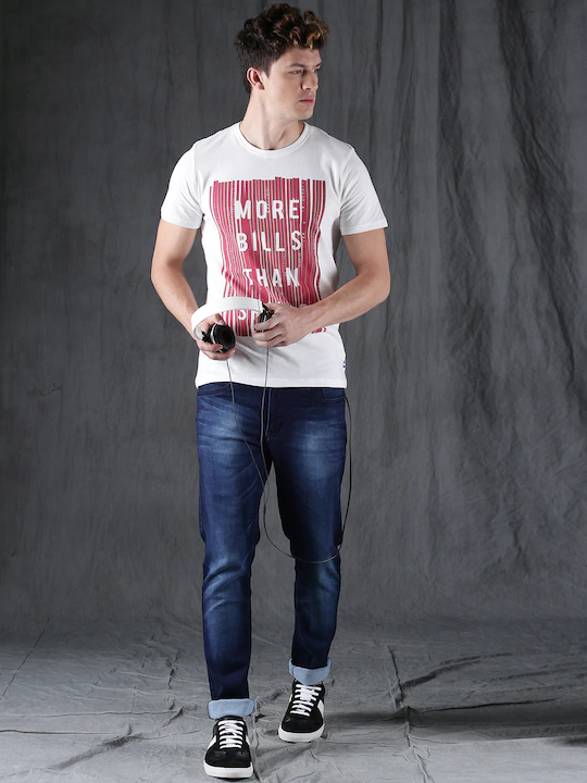 More Bills Than Skills Round Neck Mens Half Sleeves T-shirt- FunkyTeesClub