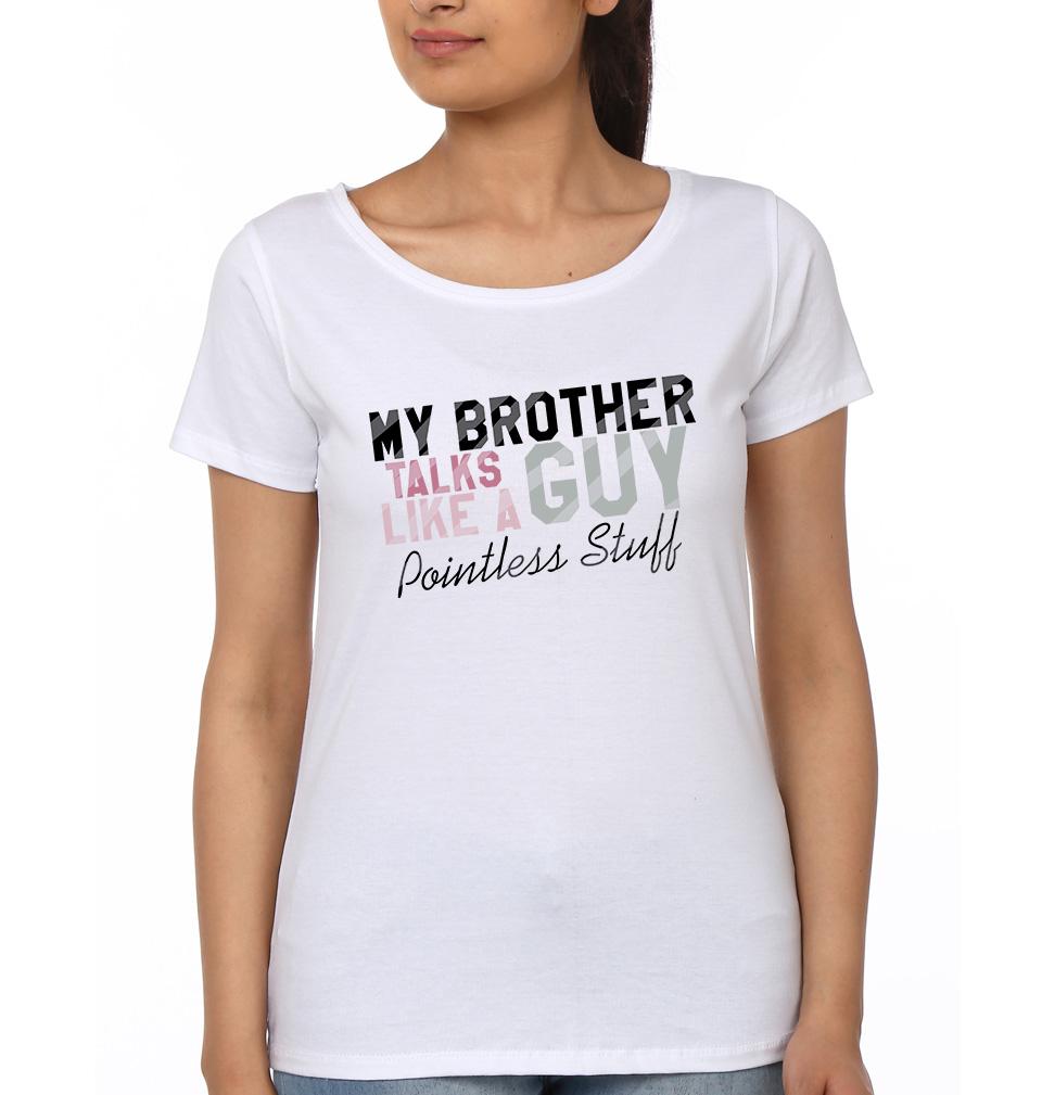 POINTLESS TALKS & FIGHTS Brother-Sister Half Sleeves T-Shirts -FunkyTees