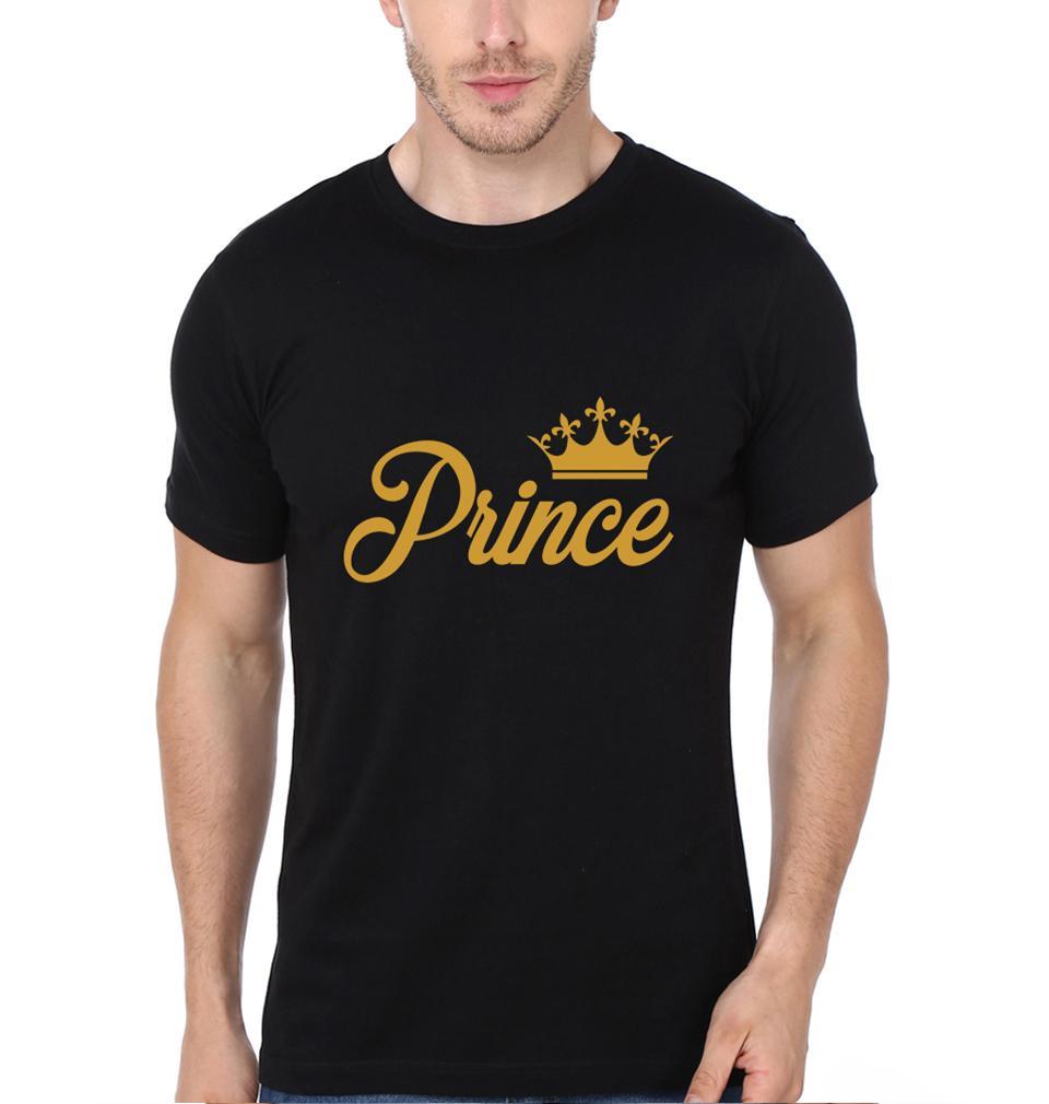 Prince & Princess Couple Half Sleeves T-Shirts -FunkyTees