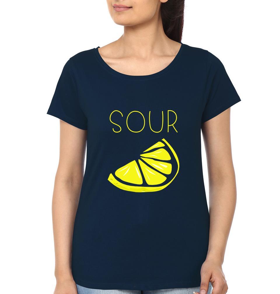 Sweet Sour Sister Sister Half Sleeves T-Shirts -FunkyTees