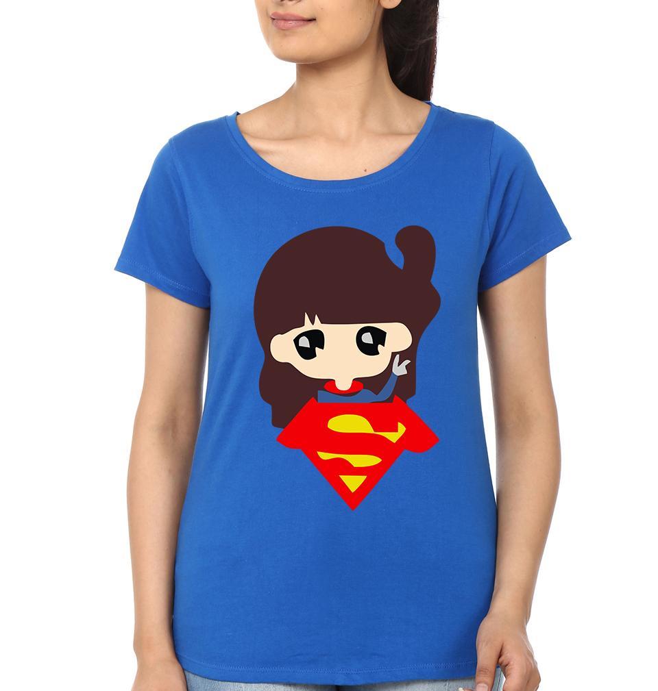 Super Boy & Girl Couple Half Sleeves T-Shirts -FunkyTees