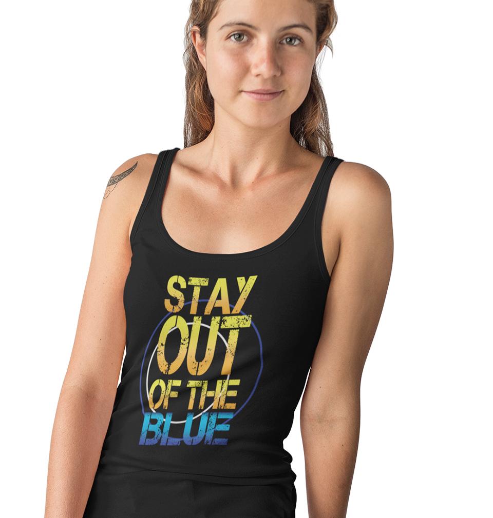 PUBG Stay Out Of The Blue Women Tank Top-FunkyTeesClub