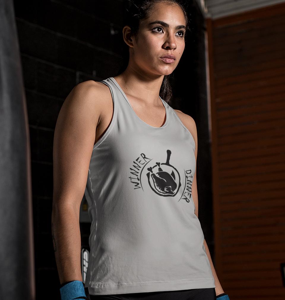 PUBG winner dinner Women Tank Top-FunkyTeesClub