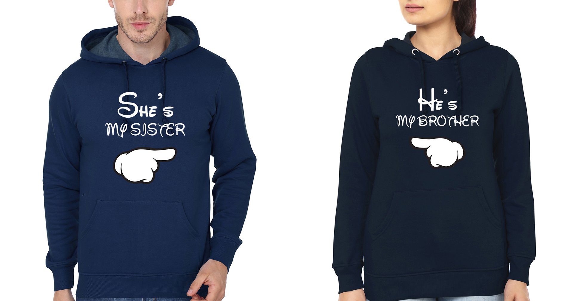 She Is My Sister He Is My Brother-Sister Hoodies-FunkyTees