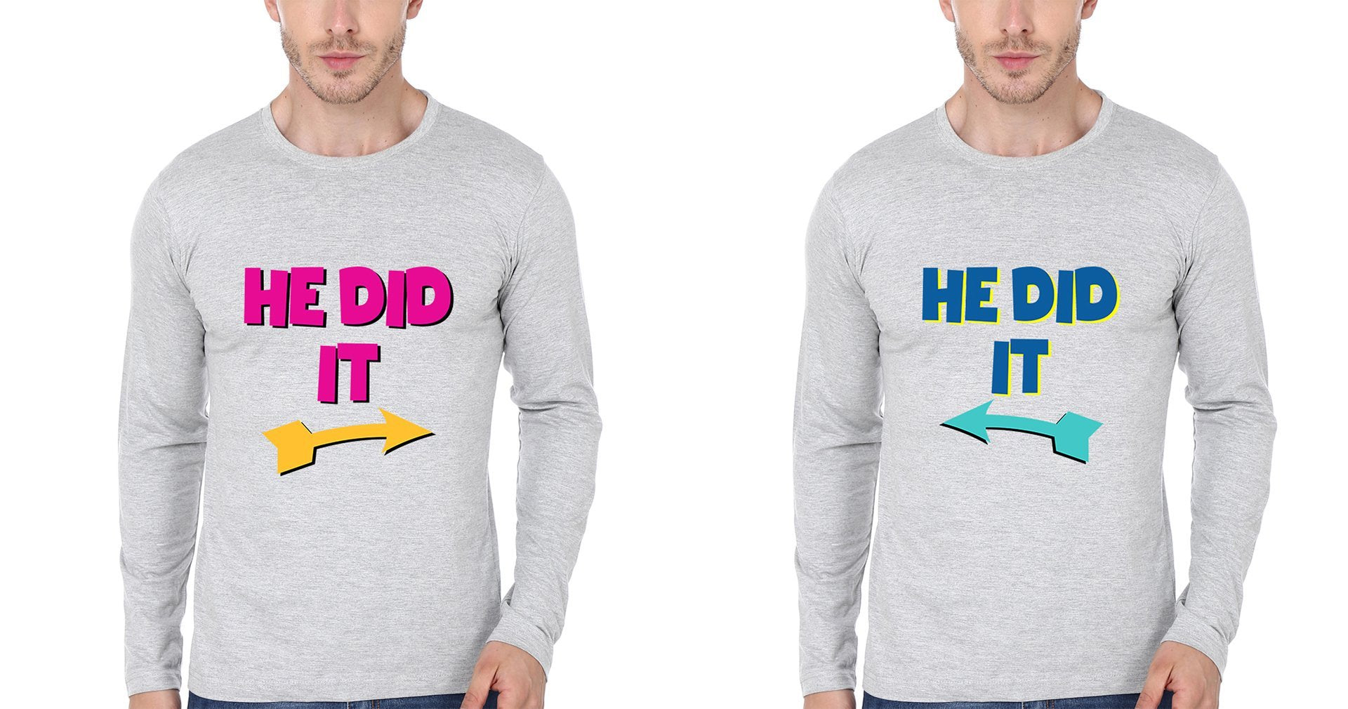 He Did Brother-Brother Full Sleeves T-Shirts -FunkyTees