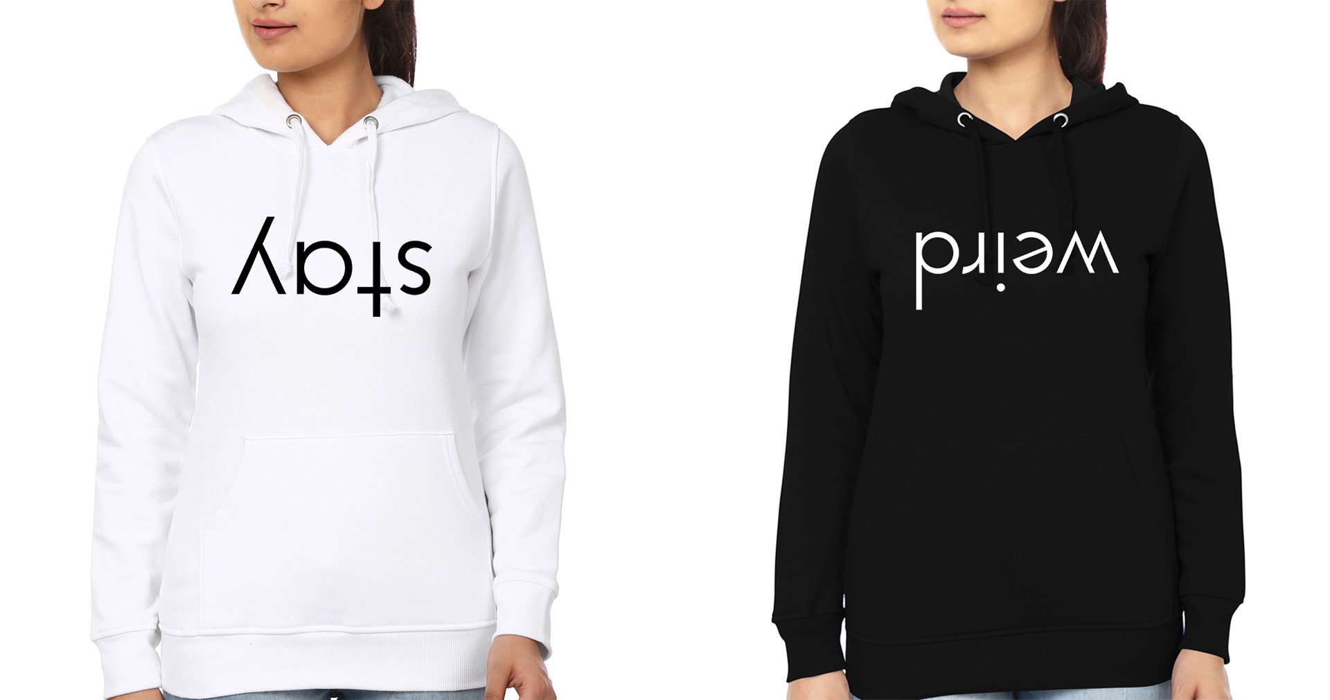 Stay Weird BFF Hoodies-FunkyTees