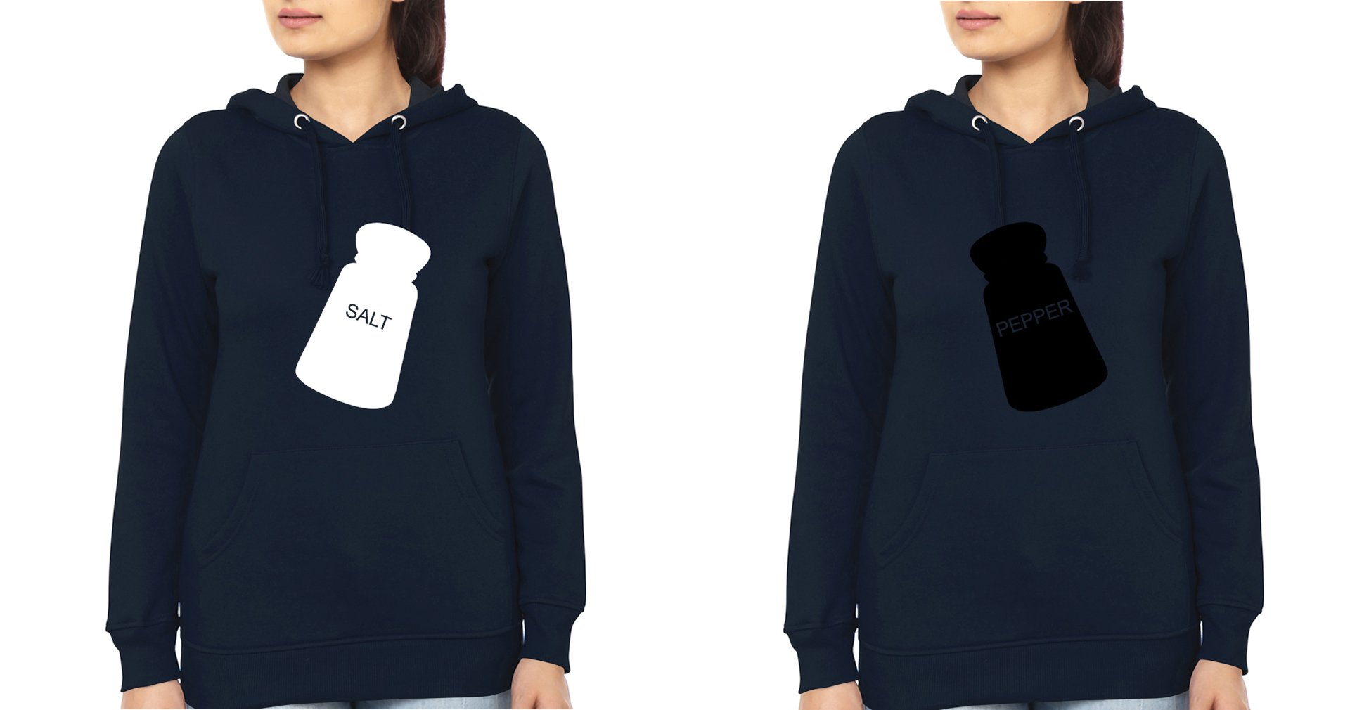 Salt Pepper Sister Sister Hoodies-FunkyTees