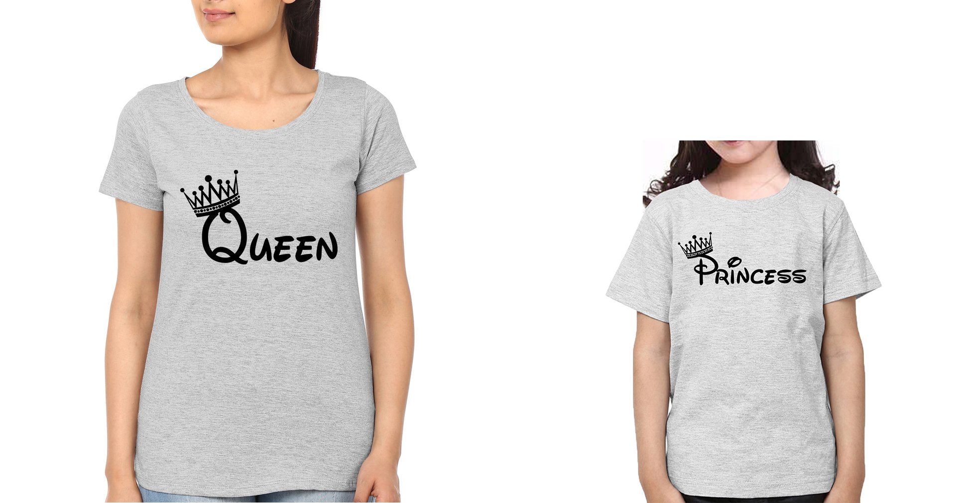 Queen Princess Mother and Daughter Matching T-Shirt- FunkyTeesClub