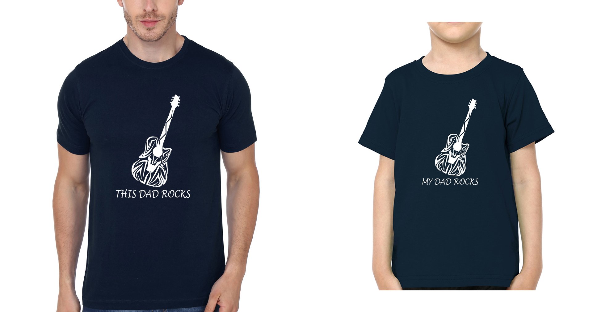 Guitar Father and Son Matching T-Shirt- FunkyTeesClub
