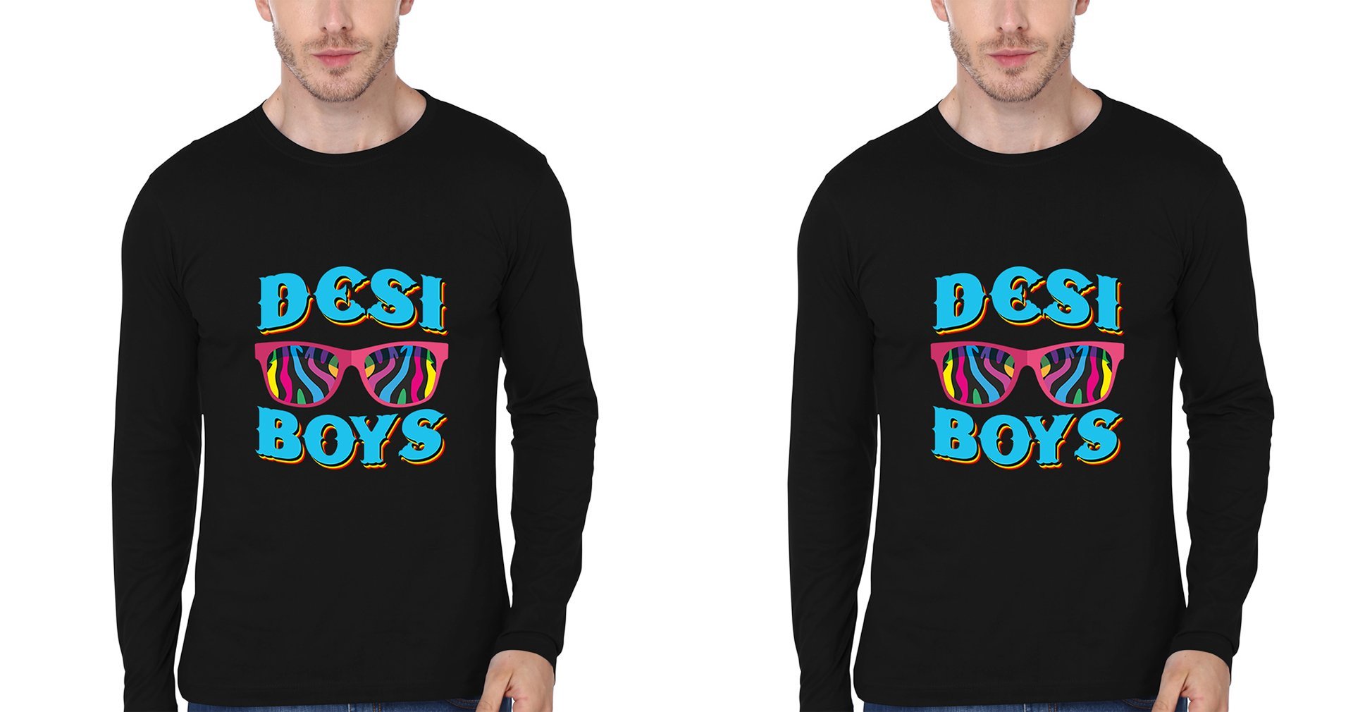 Desi Boys Brother-Brother Full Sleeves T-Shirts -FunkyTees