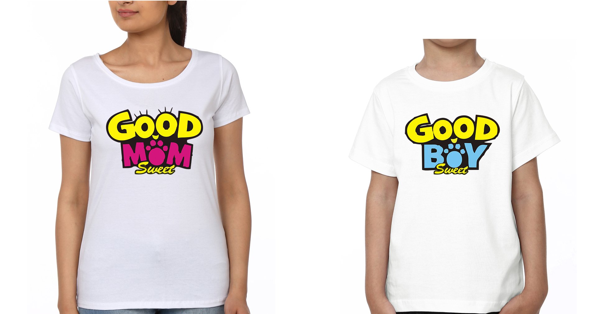 Good Boy Good Mom Mother and Son Matching T-Shirt- FunkyTeesClub