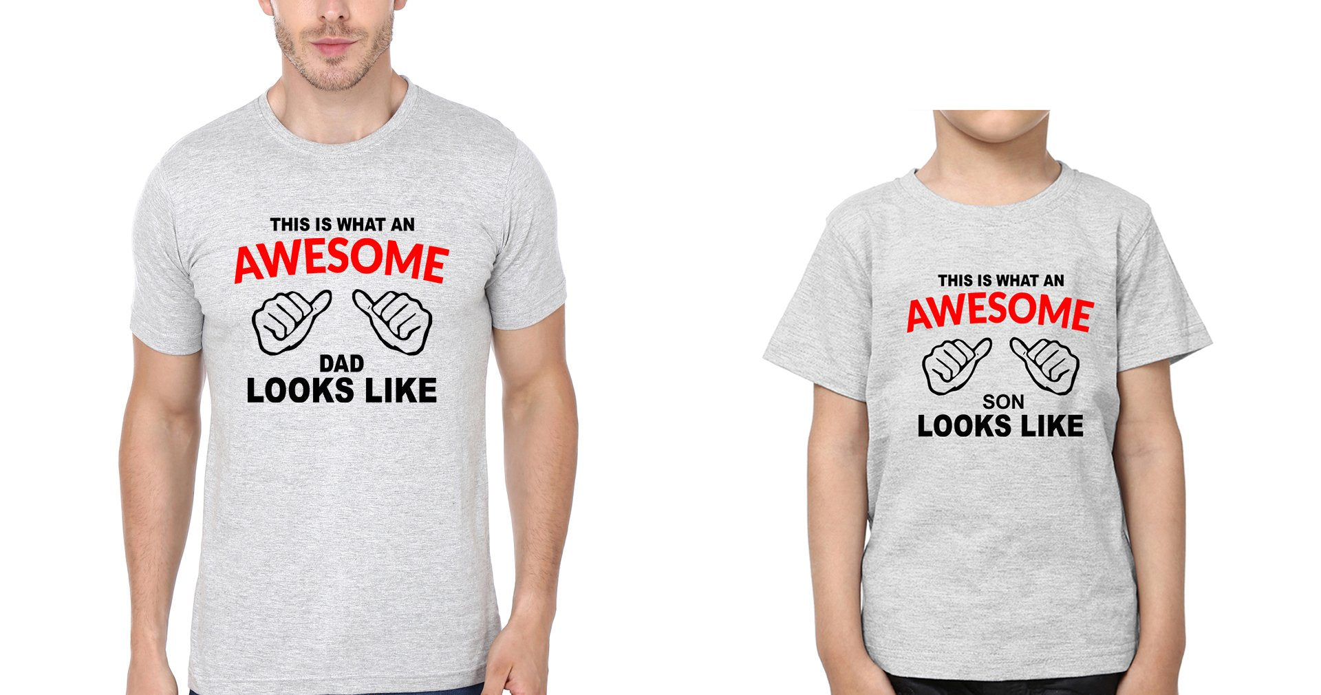 This is What An Awesome Dad Looks Like Father and Son Matching T-Shirt- FunkyTeesClub