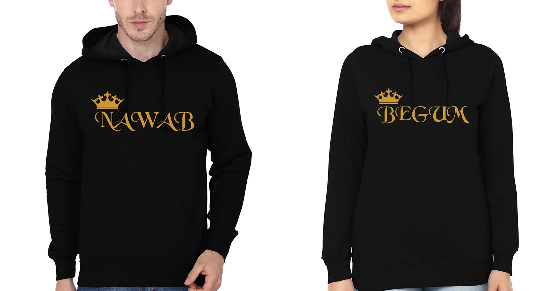 Nawab Begum Couple Hoodie-FunkyTees