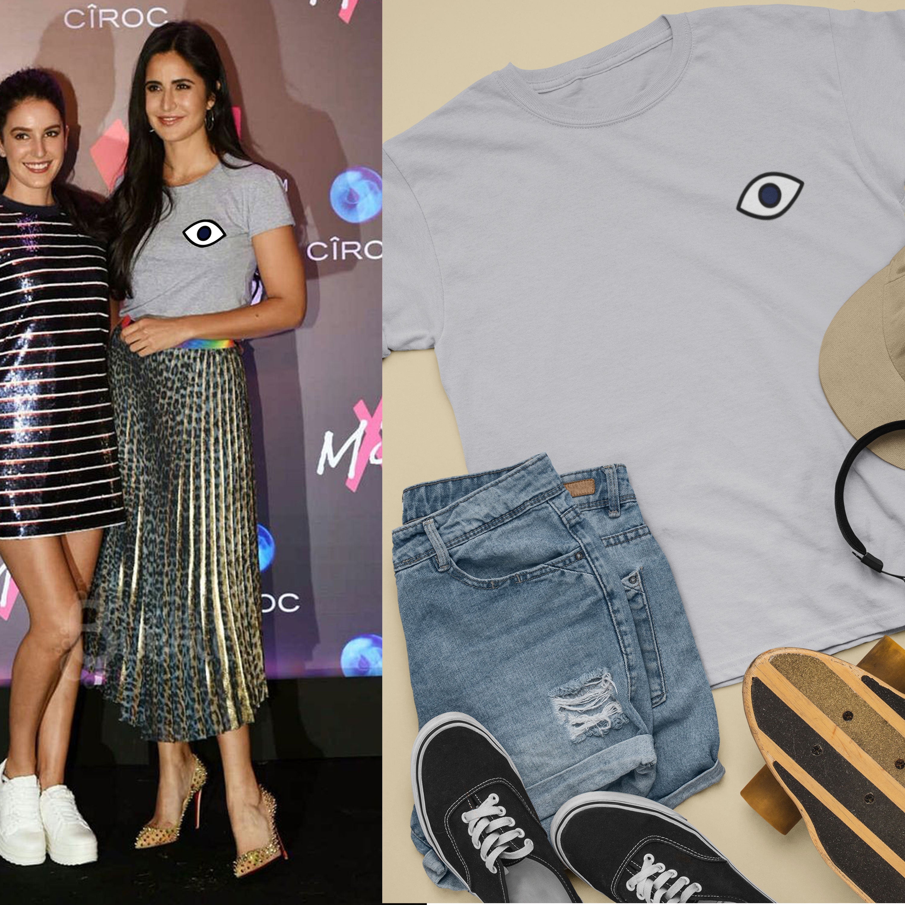 Eye Katrina Kaif Celebrity T-shirt- FunkyTeesClub