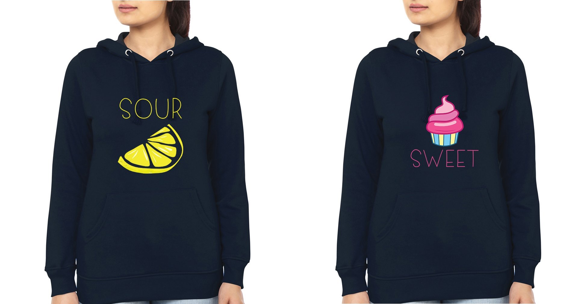 Sweet Sour Sister Sister Hoodies-FunkyTees
