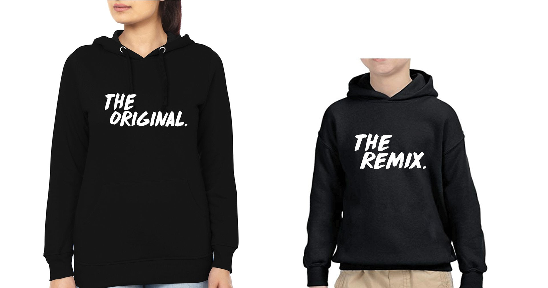 The Original The remix Mother and Son Matching Hoodies- FunkyTeesClub