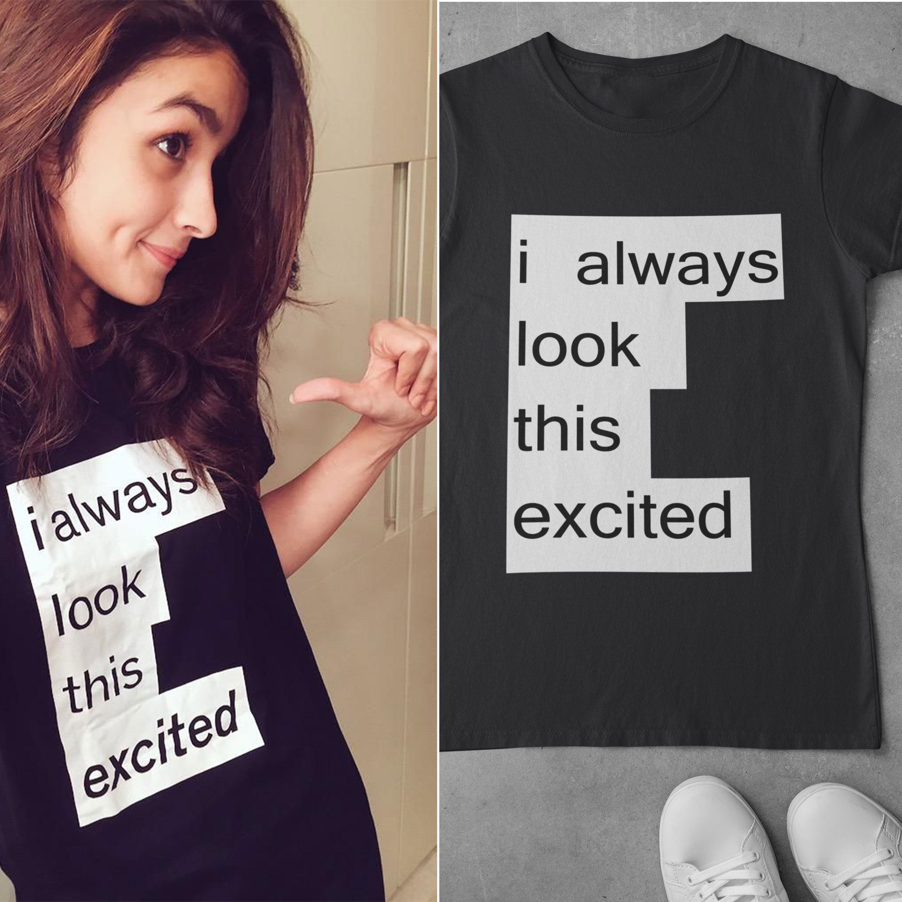 I Always Alia Bhatt Celebrity T-shirt- FunkyTeesClub