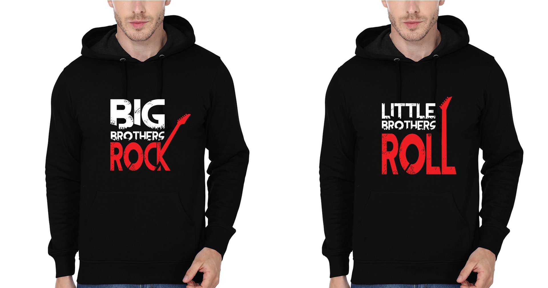 Rock n Roll Brother-Brother Hoodies-FunkyTees
