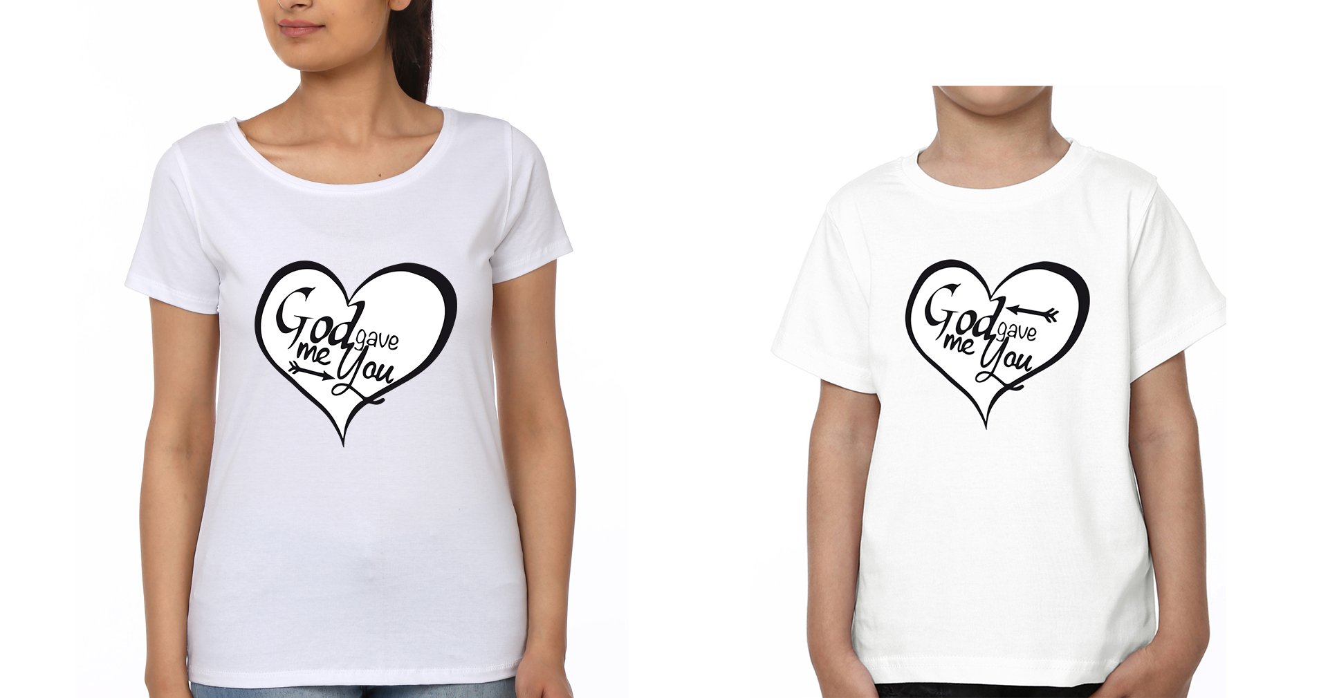 God Gave Me You Mother and Son Matching T-Shirt- FunkyTeesClub