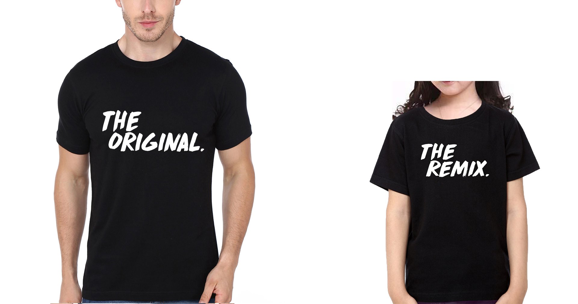 The Original & The Remix Father and Daughter Matching T-Shirt- FunkyTeesClub