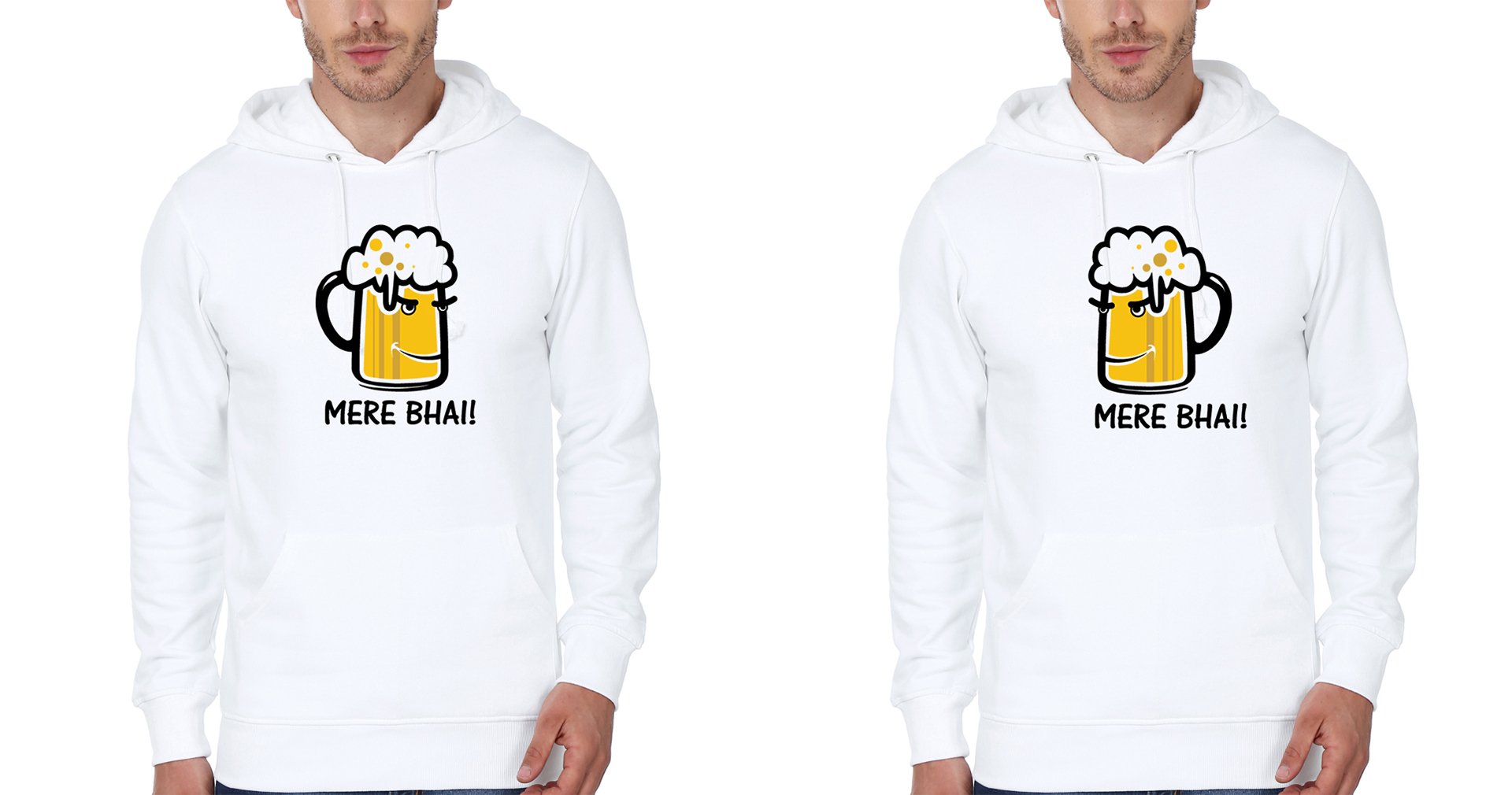 Mere Bhai BFF Hoodies-FunkyTees