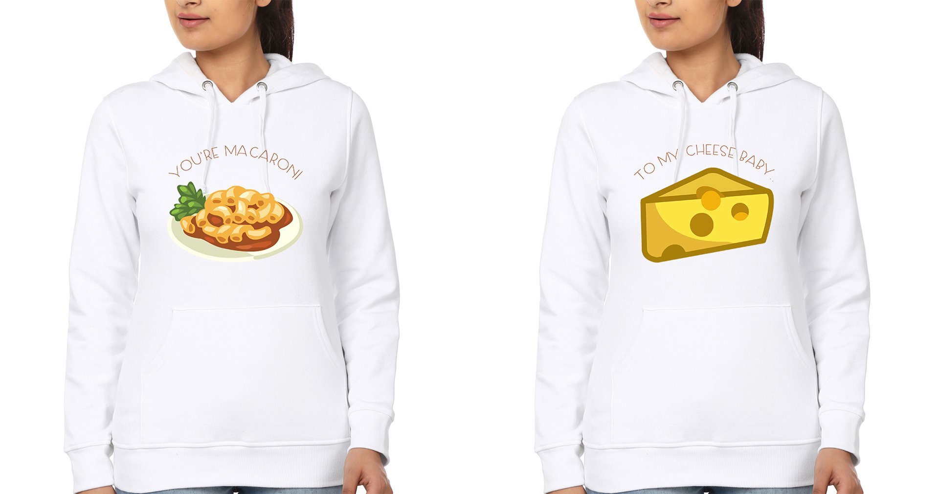 Macroni Cheese BFF Hoodies-FunkyTees