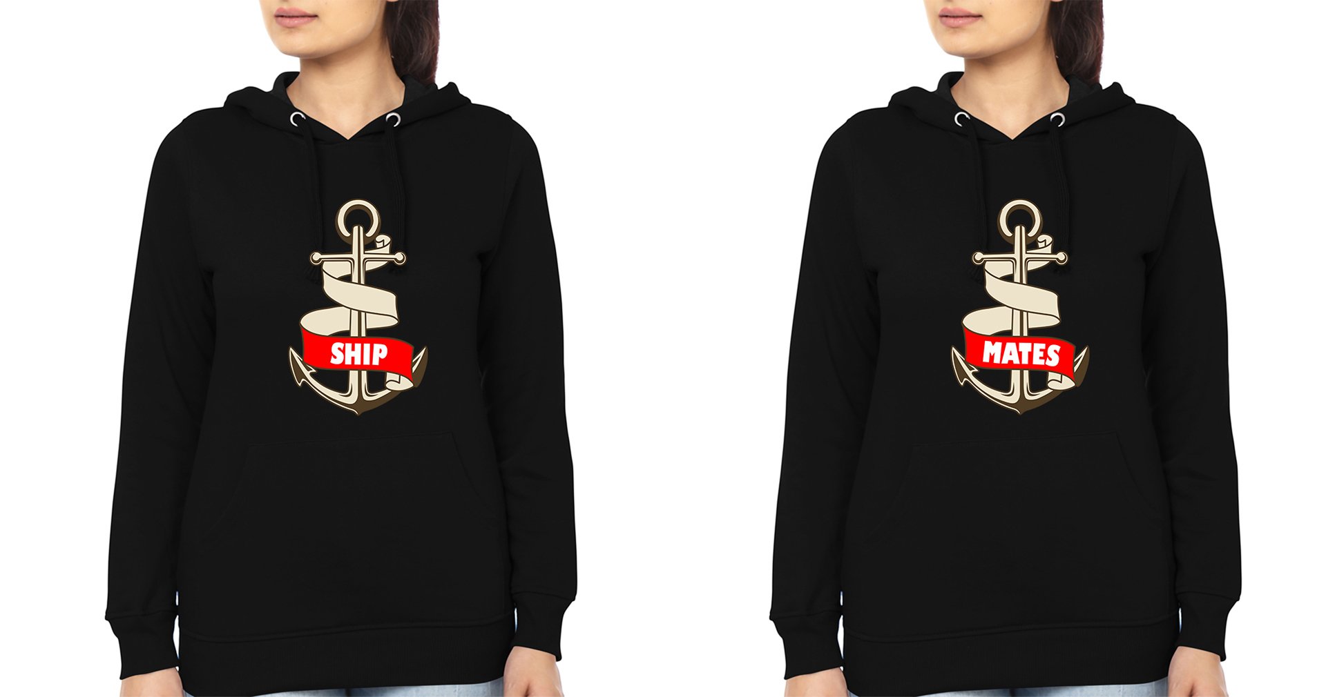 Ship Mates BFF Hoodies-FunkyTees