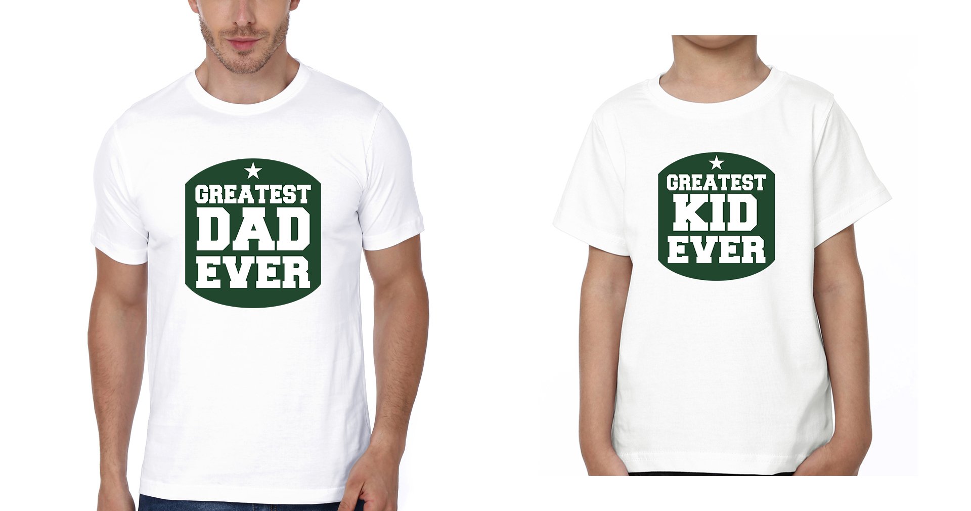 Greatest Dad Ever Greatest Kid Ever Father and Son Matching T-Shirt- FunkyTeesClub