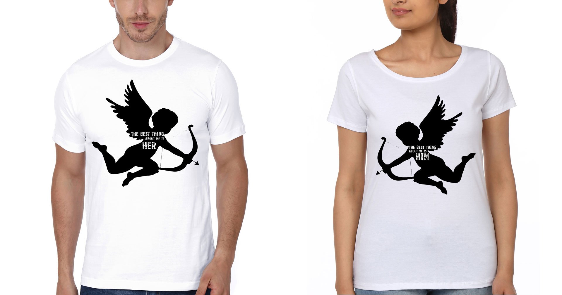 The Best Thing Couple Half Sleeves T-Shirts -FunkyTees